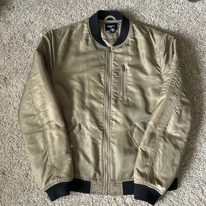 Gold Bomber Jacket from Forever 21
